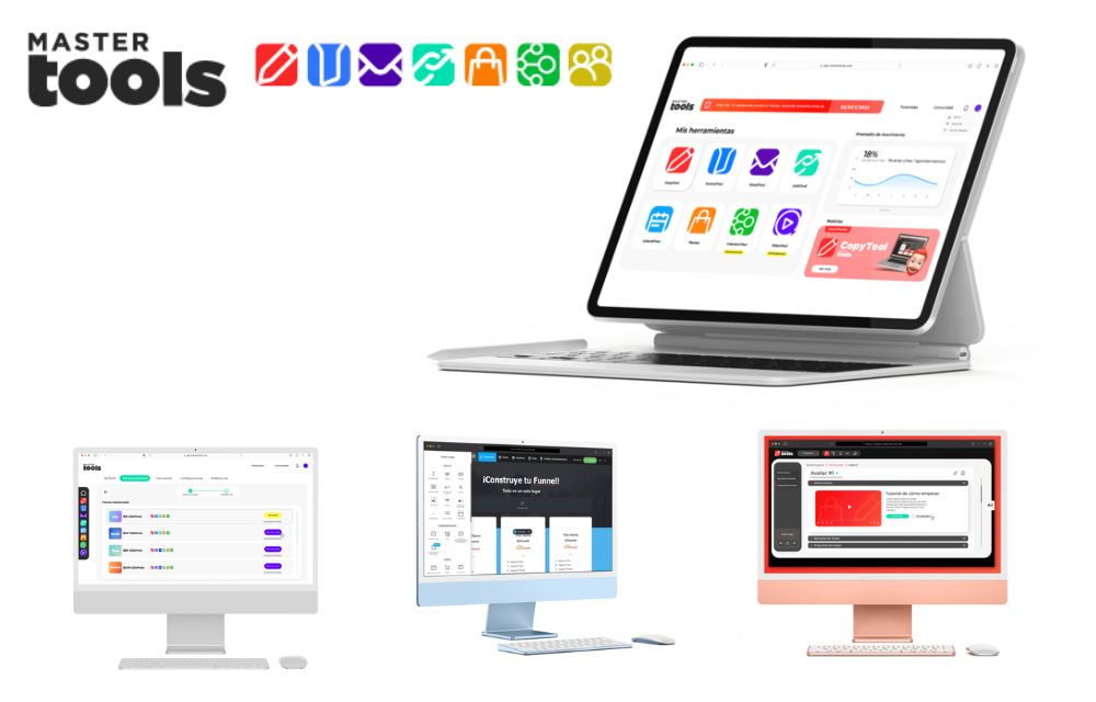 ¿Qué herramientas ofrece MasterTools para crear un sitio web exitoso para emprendedores y dueños de negocios?